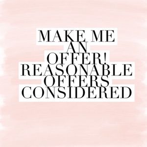 Love Reasonable Offers. Please do ask 🤗💕
